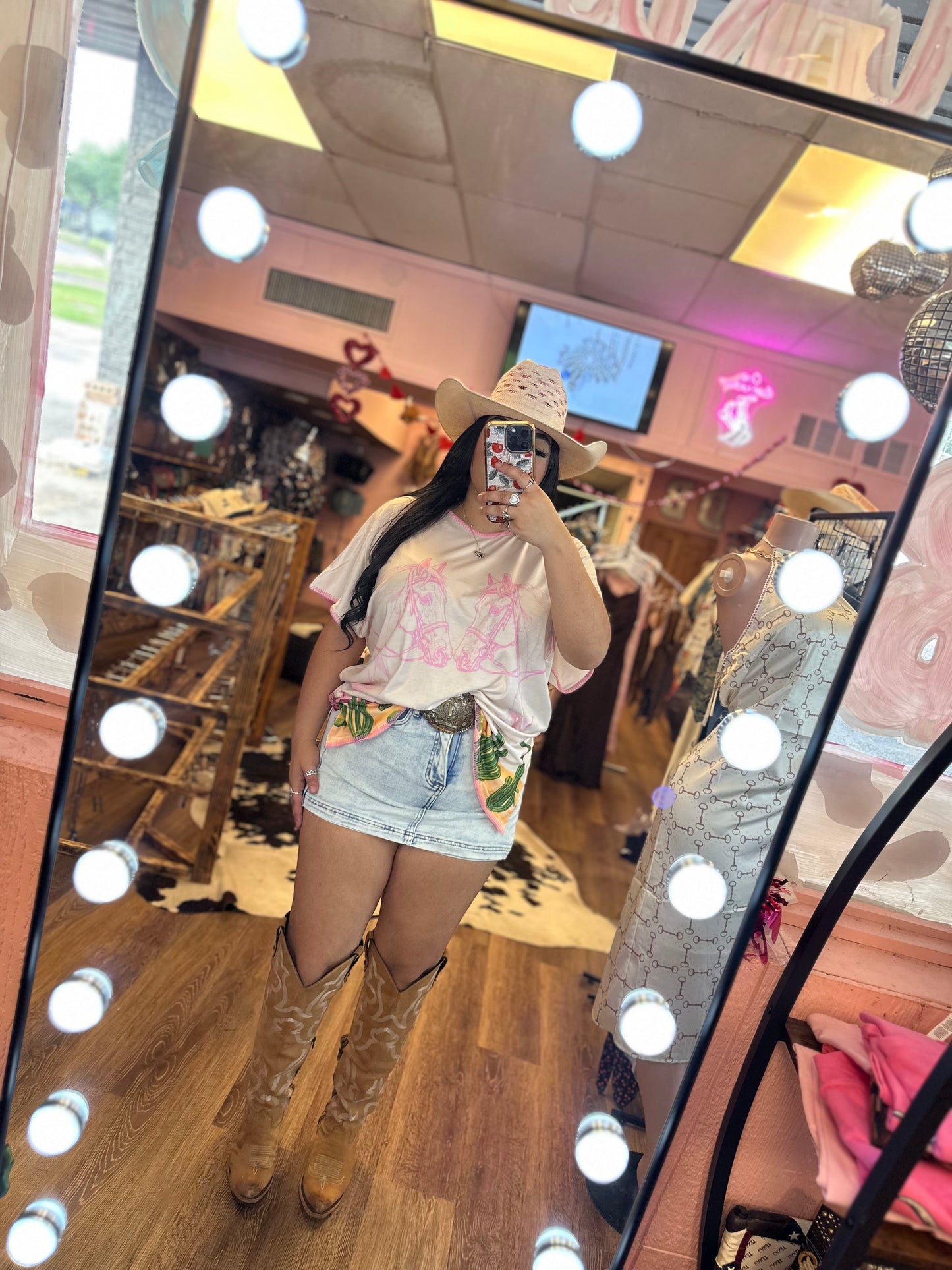 PINK HORSE TEE