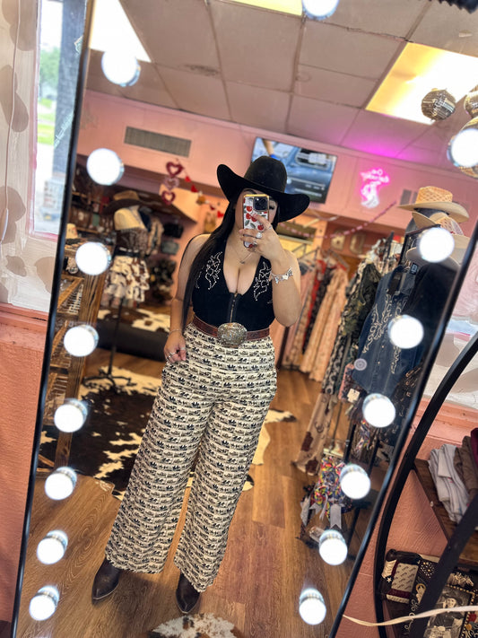 HIGH WAIST SLACK PANTS