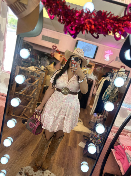 PINK WESTERN DRESS