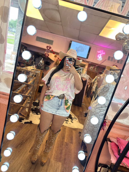 PINK HORSE TEE