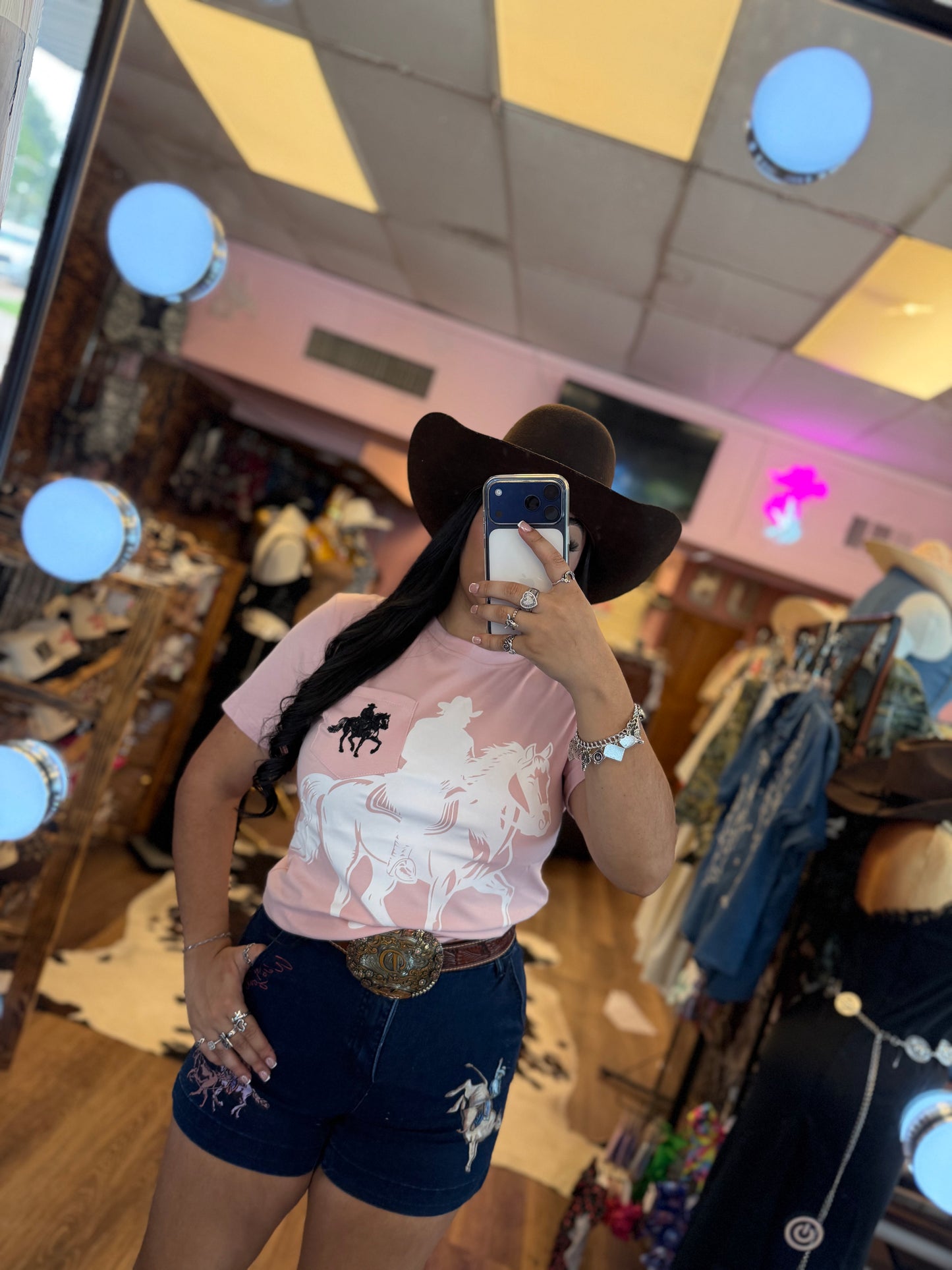 PINK HORSE TEE