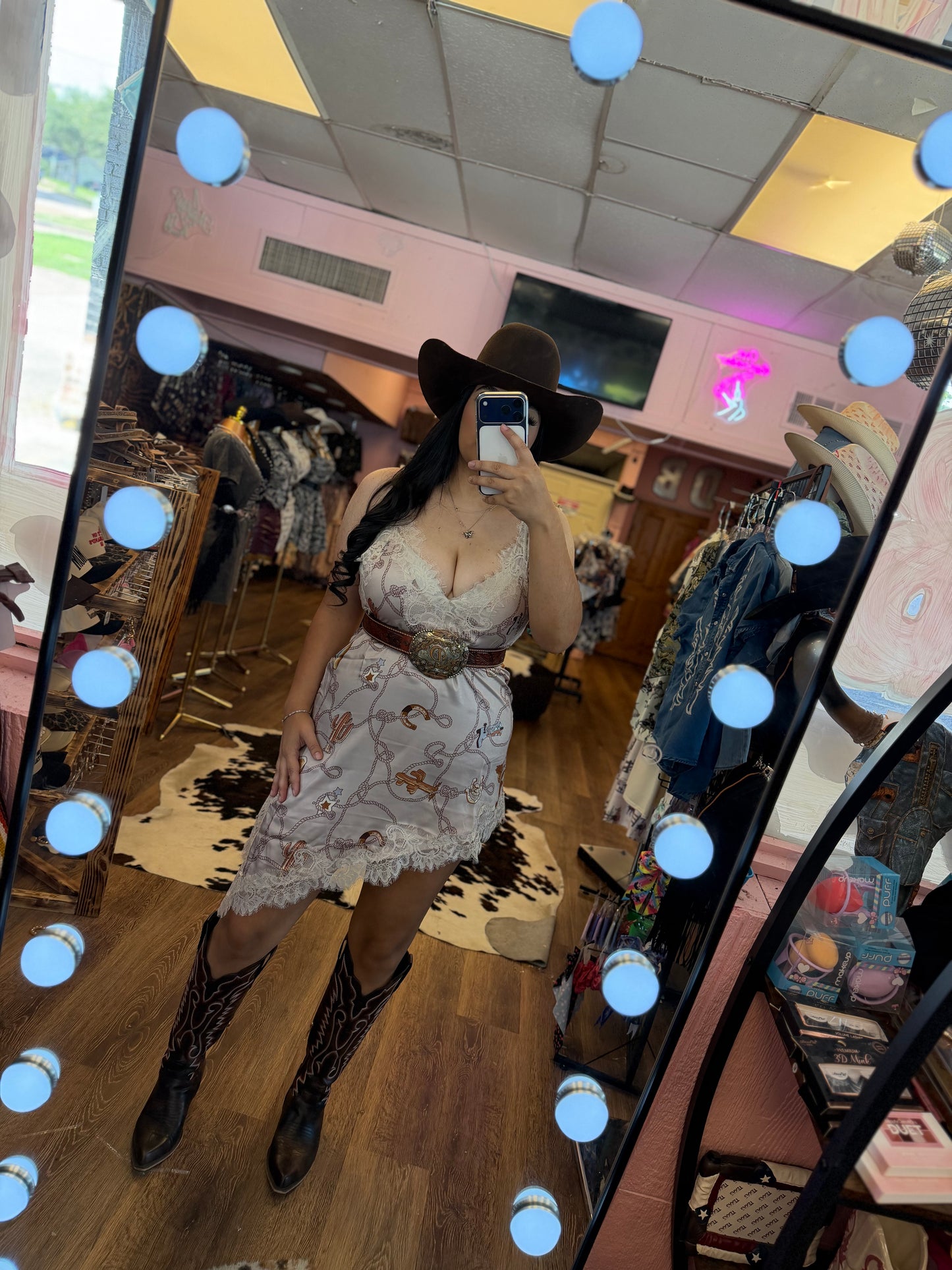 LACE WESTERN TOP/DRESS