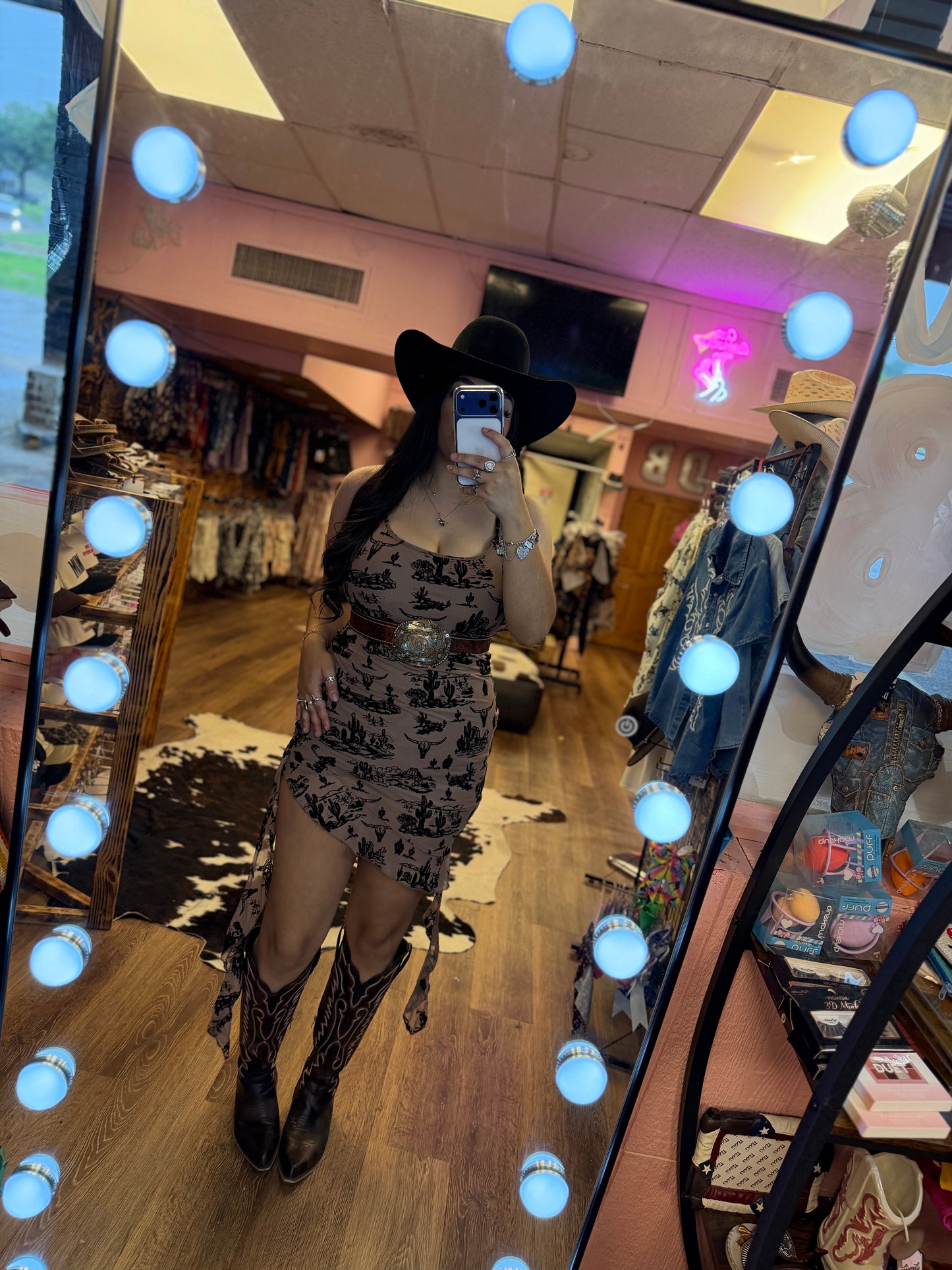 VELVET FRINGE DRESS