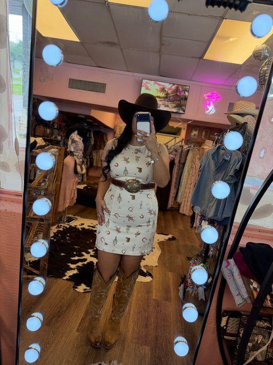 HORSE PRINT DRESS